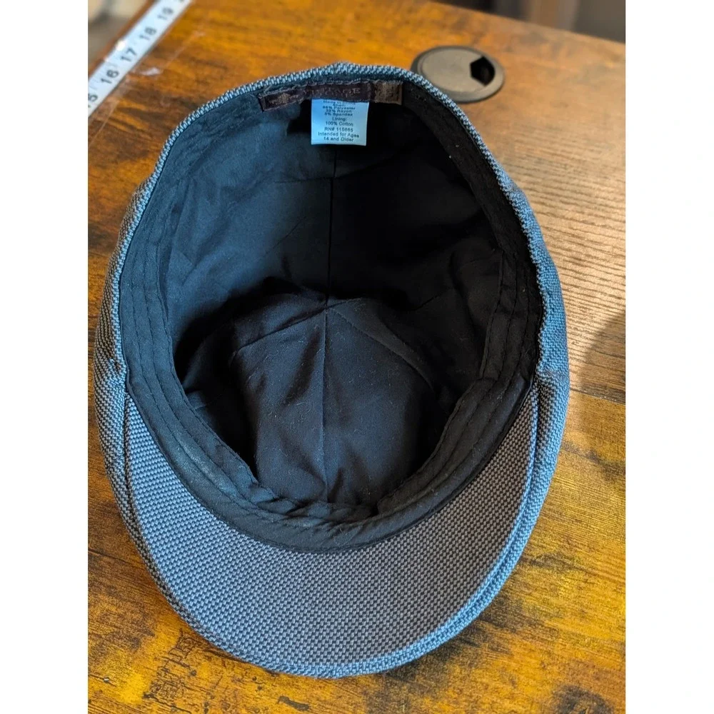 Vintage Stone Gray Newsboy Ivy Flat Cap Men's One Size Classic Driver Hat Golf